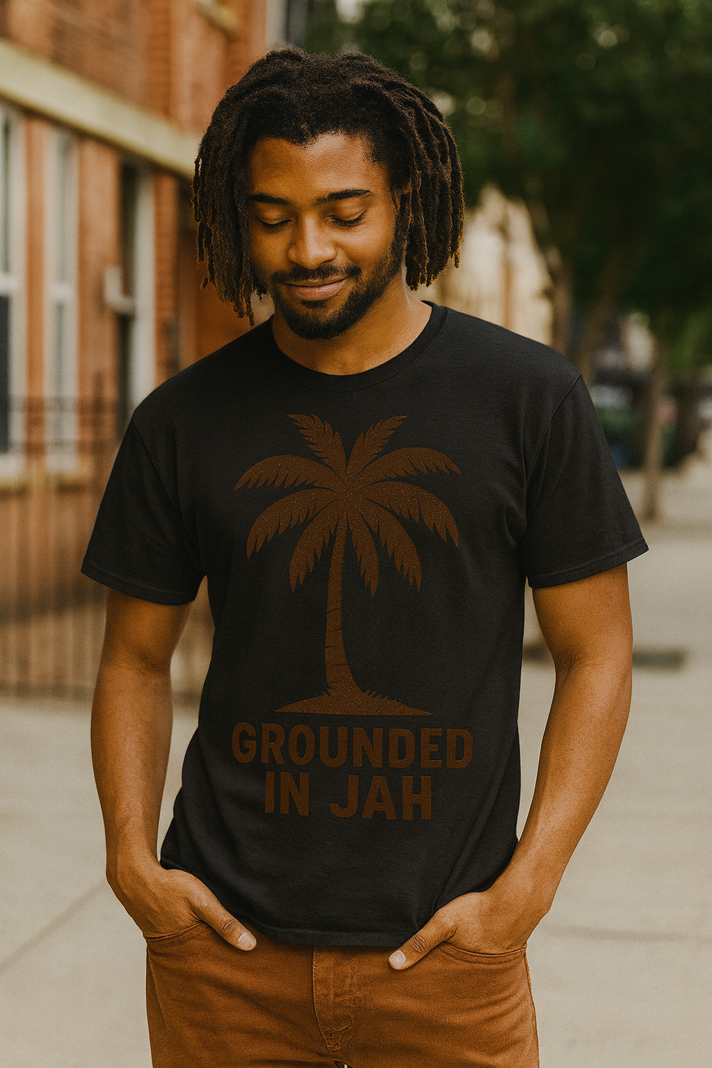 Grounded in Jah” Tee's