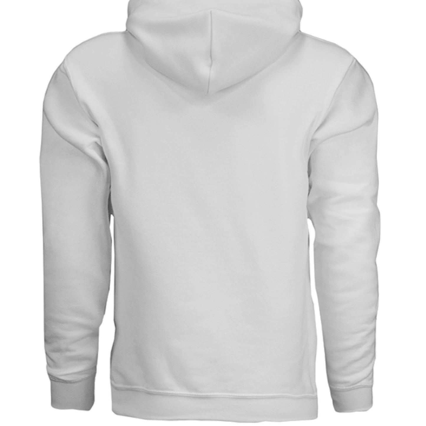White hoodie on a white background