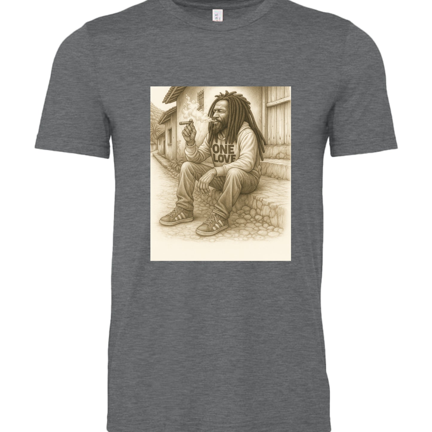 DRK GREY HEATHER - FRONT