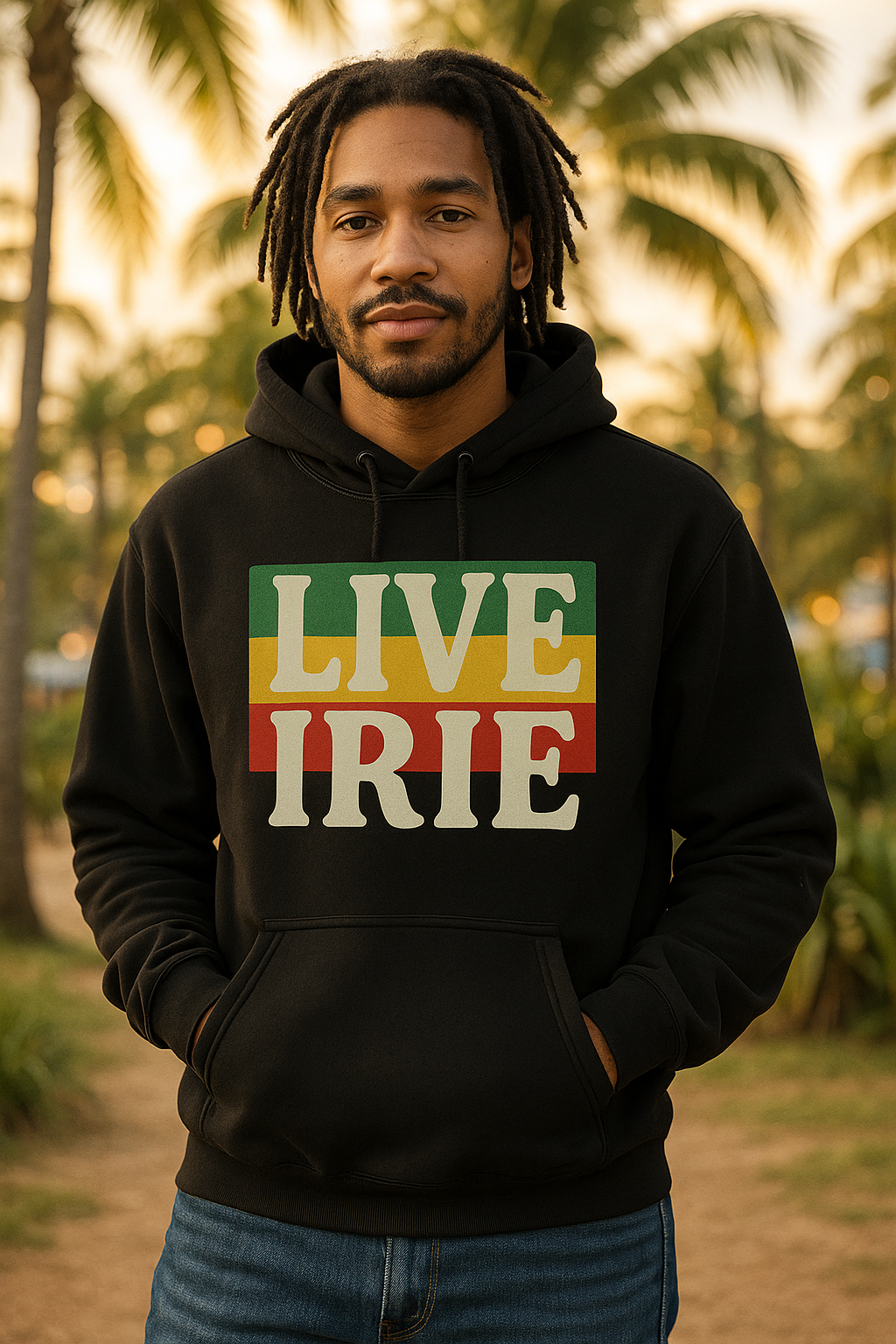 Reggae Lime Live Irie Hoodie